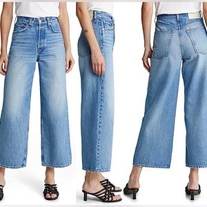 Rag & Bone High Rise Wide Leg Jeans: Unmatched Comfort - Size 26